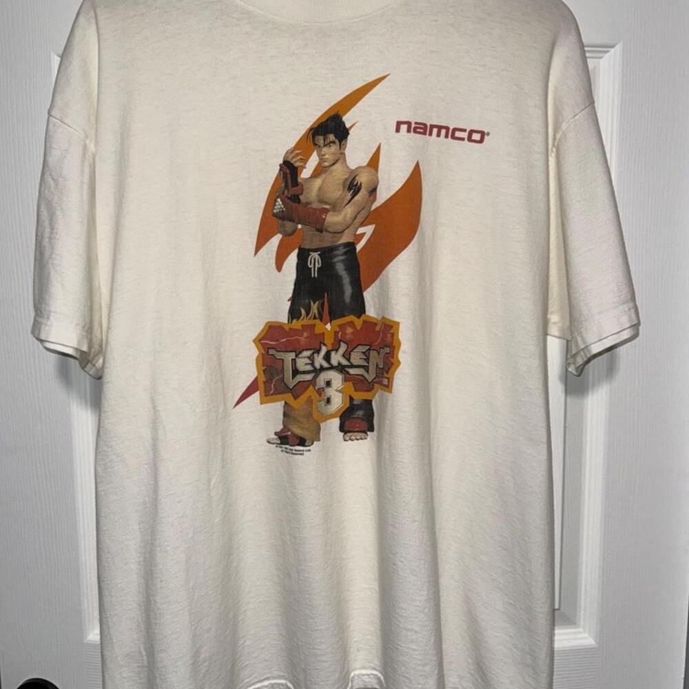 Rare Vintage Tekken 3 Jin Kazama Video Game Promo T-Shirt